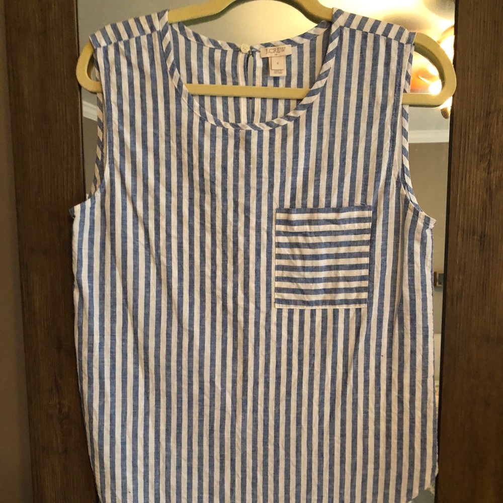 Striped pocket blouse from J Crew
